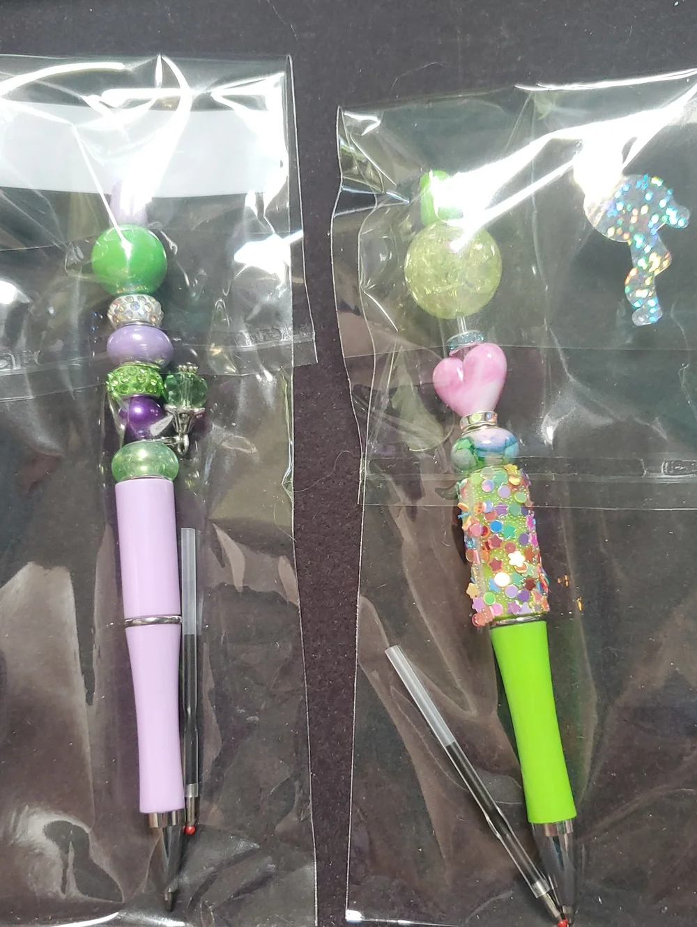 Decorative Bead Pen - Green & Purple,Pink REASONABLE OFFER ACCEPTED